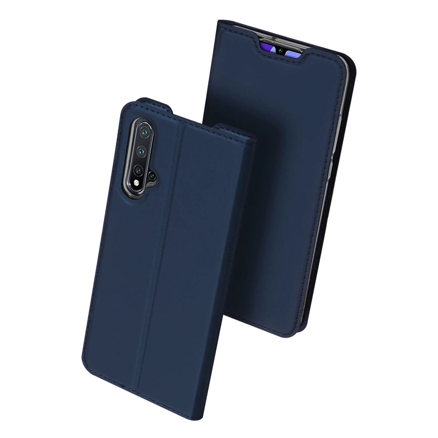 Чехол-книжка для huawei Nova 5 Pro SEA-AL10 кожаный чехол кожаная книжка чехол для huawei Nova 5 Pro 5Pro чехол для телефона с откидной крышкой с магнитной крышкой - Цвет: Темно-синий