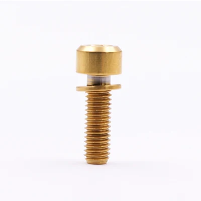 M5* 16 мм MTB титановый велосипедный болты для выноса руля Ti TC4 M5x16mm вынос руля для велосипеда Bo1lts велосипедные фиксированные Винты Запчасти для велосипеда - Цвет: gold