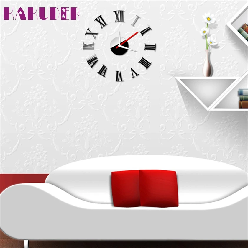 Роскошные самоклеящиеся настенные часы Zero Luxury Rome Vogue DIY|decorative clock|clock wall clockwall decor