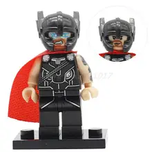 Thor Marvel Superhero Avengers Mini Dolls Single Sale Batman Ultron Building Block Model Sets Lepin Brick