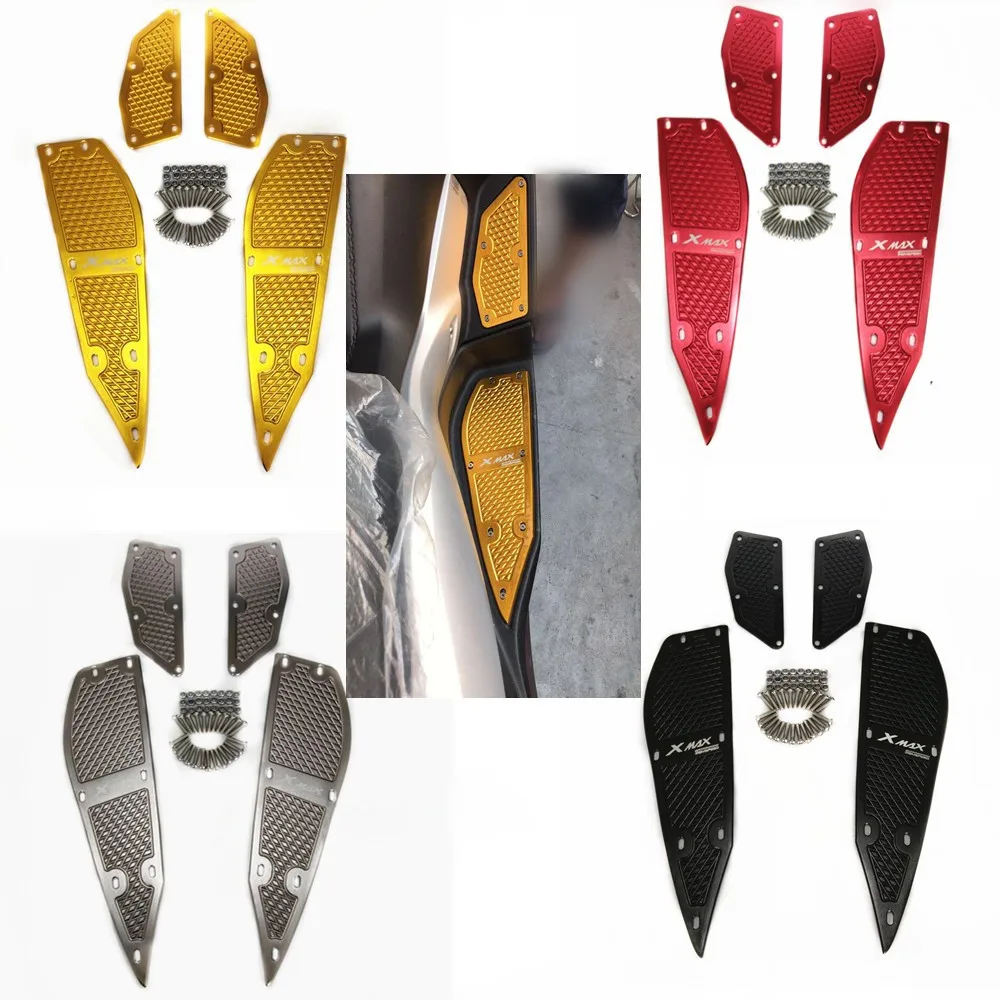 

Motorcycle Modified X-MAX Accessories CNC Footrest Footpads Aluminum Alloy Mats Plate For Yamaha 2017-2019 XMAX 250 300 400 125