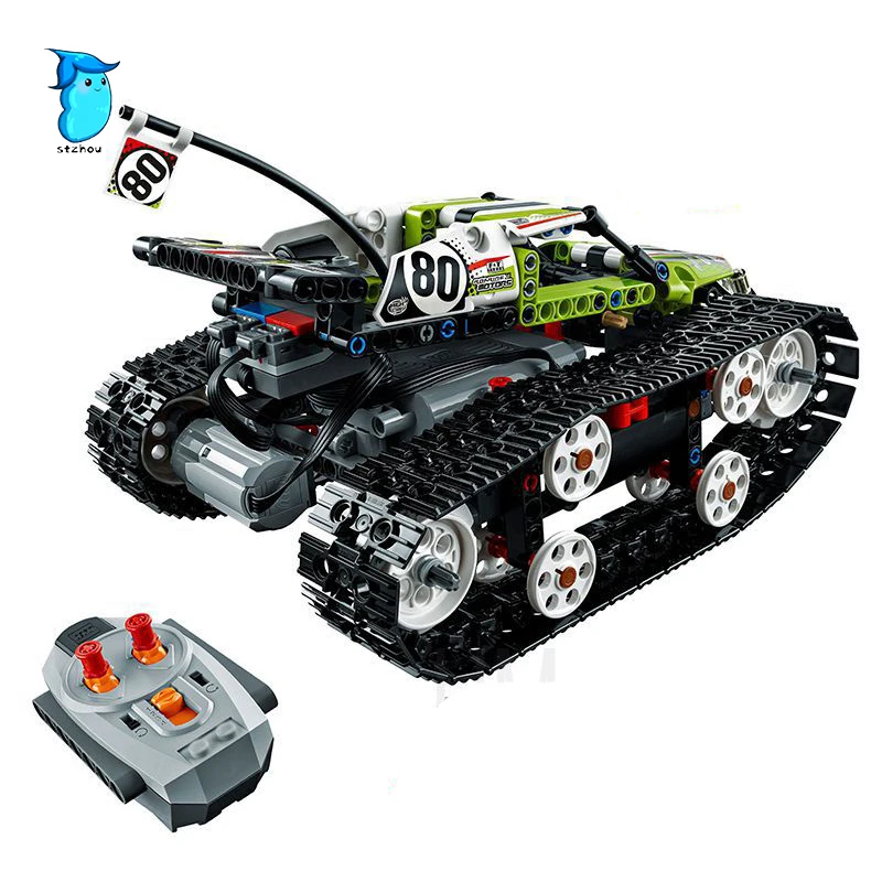 

StZhou LEPIN 20033 397Pcs Technic Radio Controlled Tracked Racer Model Kits Building Blocks Bricks With birthday christmas Gifts
