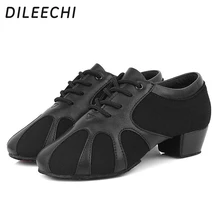 Dileechi натуральная кожа Для мужчин Латинская танцевальная обувь современное бальное Танго танцевальаня обувь на платформах 4,5 см для мальчиков «Человек танцевальная обувь