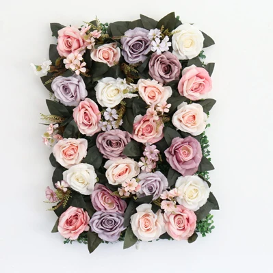 Exellent 3.3ft x 3.3ft роскошные свадебные цветок стены цветочный фон Хорошее качество Роза и Гортензии фон для задний план - Цвет: 28