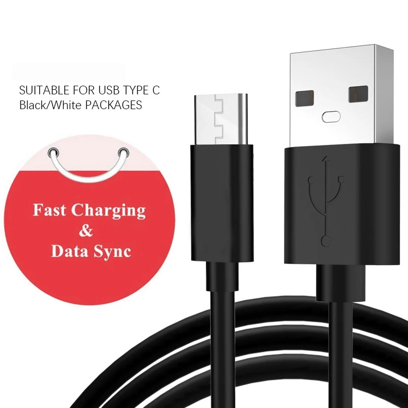 Кабель USB для передачи данных Type C 2.4A зарядный кабель Samsung S9 S8 USB-C Type-c зарядное