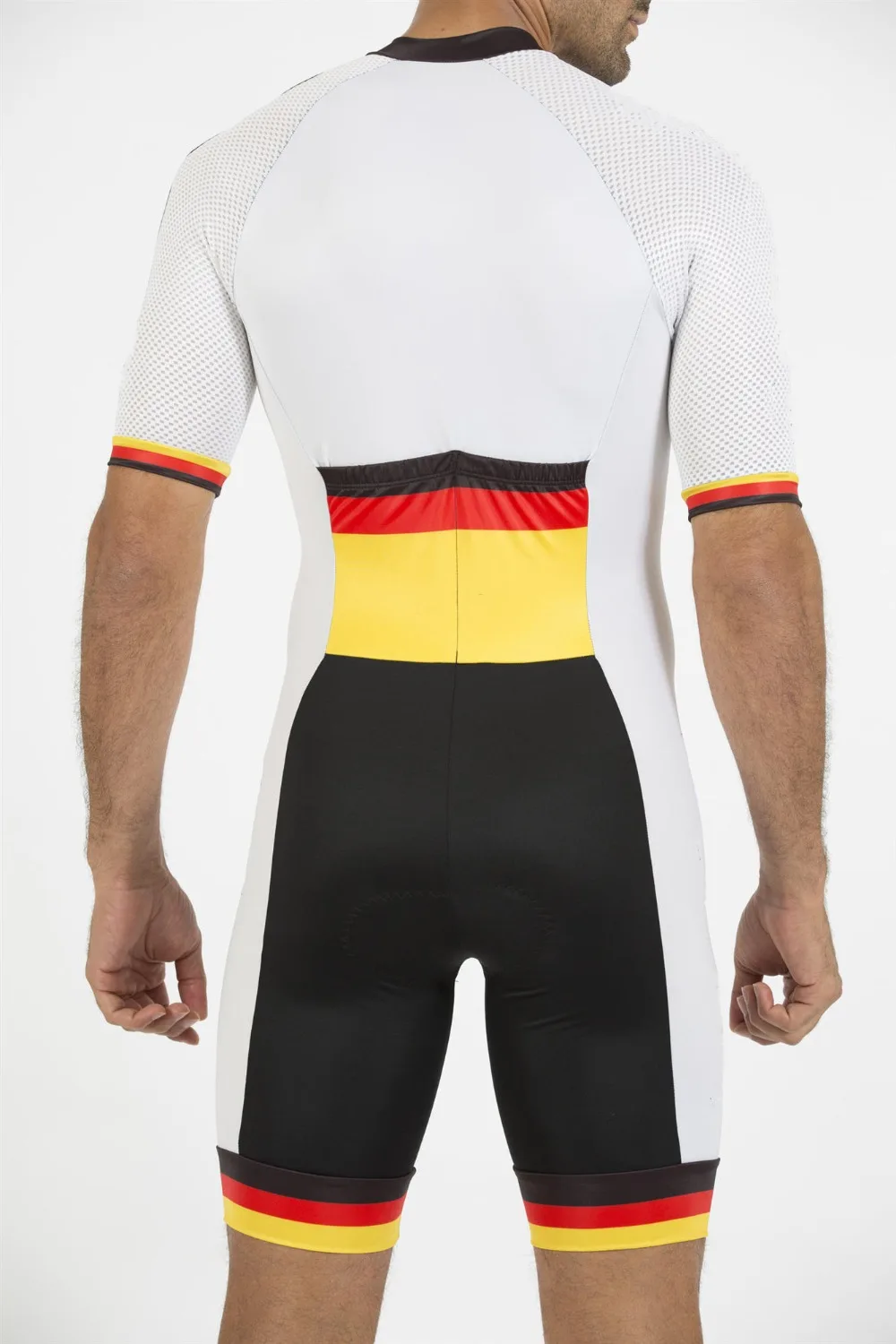 ألمانيا فريق برو Speedsuit الدراجات Skinsuit الرجال الترياتلون الرياضية الملابس روبا Ciclismo مايوه قطعة واحدة ارتداءها