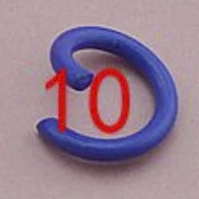 100 шт./лот, 1,2x8 мм, цветные металлические самодельные ювелирные изделия, открытые кольца с одной петлей и разрезное кольцо для изготовления ювелирных изделий - Цвет: purple 10