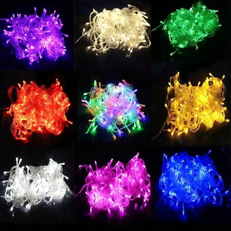 

Led Garland Lights 10M 30M 100M Fairy Lights Christmas String Lights Waterproof Decorative Led Lightsr For Xmas Wedding Holiday
