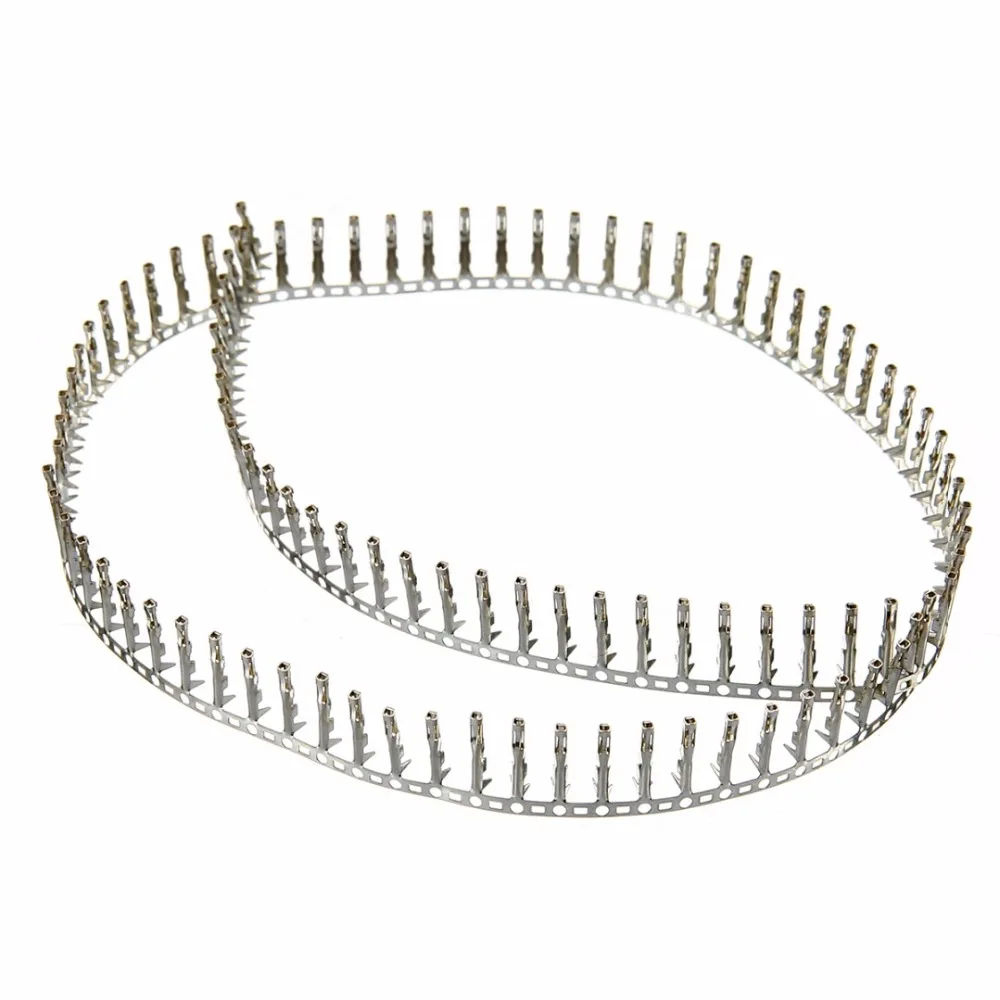 

100pcs Single Row Female Connector Pins Pitch 2.54mm Jumper Wire Cable Housing Terminal for Dupont Jumper Wire Cable