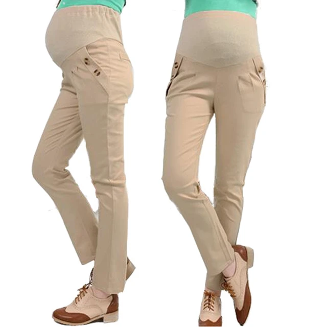 Fashion maternity cotton pregnant women's trousers Pregnant pants