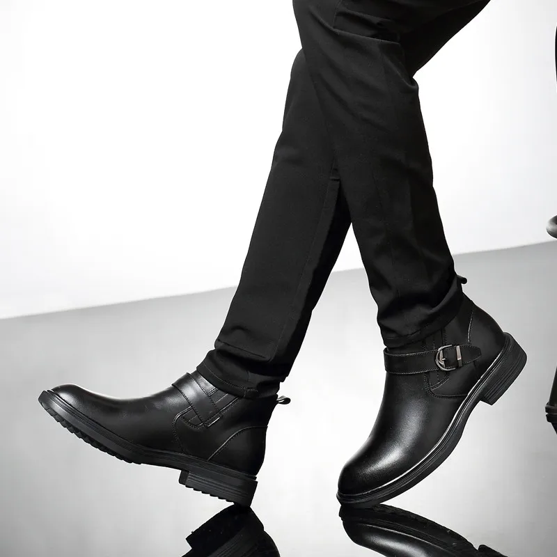 ZUNYU/ г. Новые осенне-зимние мужские ботинки большой размер 36-47, мужская повседневная обувь удобные теплые зимние ботинки унисекс