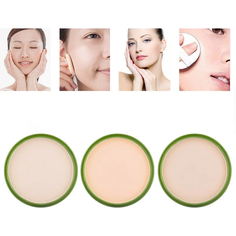 

99% Aloe Vera Moisturizing Smooth Foundation Pressed Powder Makeup Concealer Pores Cover Whitening Brighten Face Powder