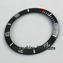 38 мм черный керамический ободок вставка для 40 мм часов сделано фабрика Parnis