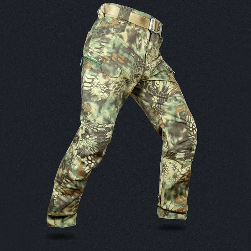  Mege Knight Band Clothing Tactical Camouflage Military Pants Men Rip-stop SWAT Soldier Combat Trous
