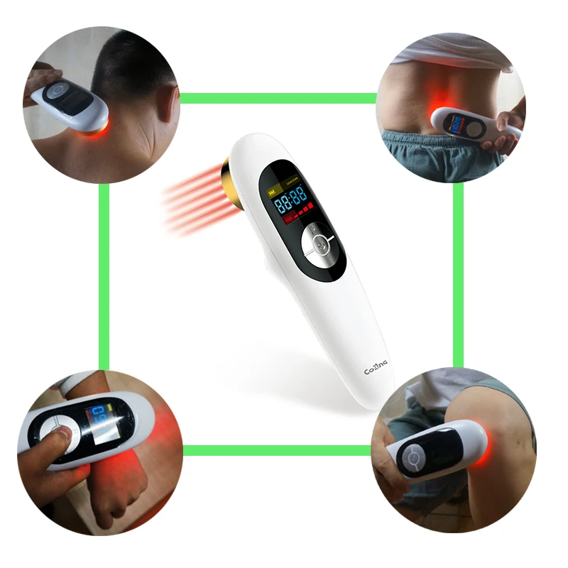 Medical Laser therapy Electronic device Home remedies Neck and Back pain reliever Hand held acupuncture LLLT Massager Device