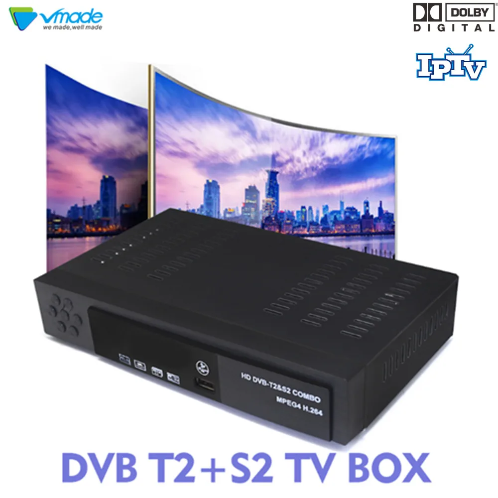 

DVB-T2/S2 HD Digital Terrestrial Satellite Receiver Combo TV Tuner H.264 MPEG-2/4 Support AC3 Youtube Hot Sale Russian / Spain