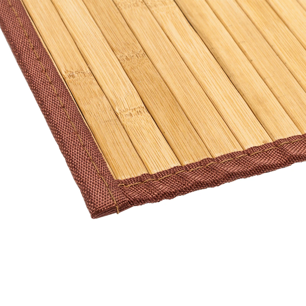 Non-sliding Waterproof Bamboo Kitchen Mat Bath Carpet Floor Entrance Doormat Bedroom Living Room Floor Modern Rug Natural Mat