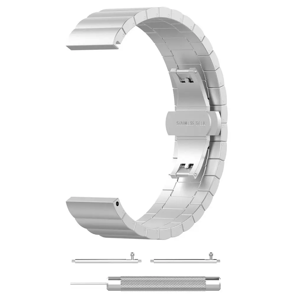 

2019 Newest Replacement Strap Stainless Steel Watch Band Wristband for Garmin Forerunner 245 245M Smart Watch Band