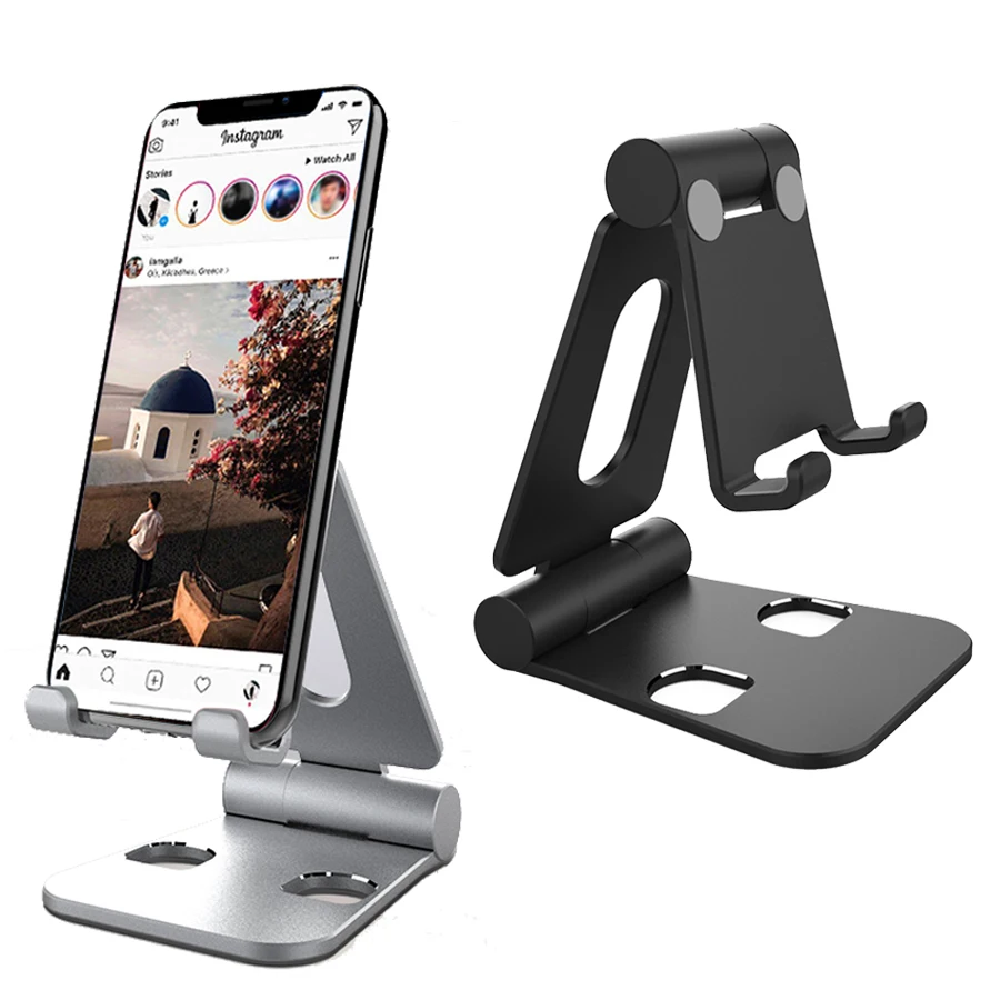 Buy Foldable Aluminum Metal Phone Holder Desktop