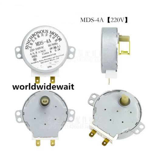 Motore Giradischi Per Forno A Microonde 220-240V MDS-4A, Ricambio Sincrono, Dimensioni 49x17mm