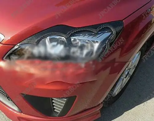 

Genuine Carbon Fiber Headlight Eyelids Eyebrows for 2009-2012 Ford Focus Type C