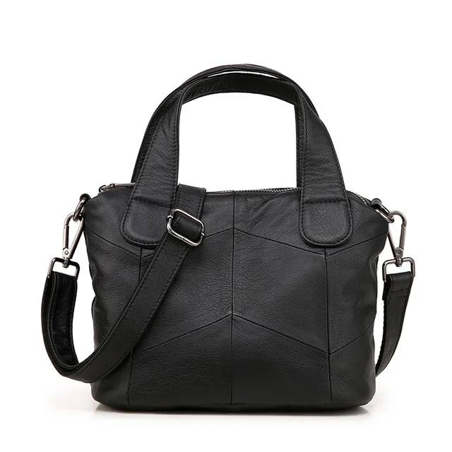 Pyaterochka, женская сумка, натуральная кожа, сумка через плечо, маленькая, высокое качество, модная, повседневная, роскошная, с клапаном, сумки - Цвет: Black