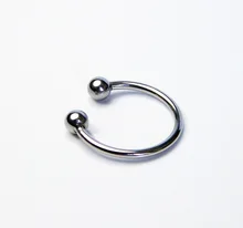 Double Beads Stainless Steel Cock Rings Dildo Ring Time Delay Penis Ring Erotic Sex Products For