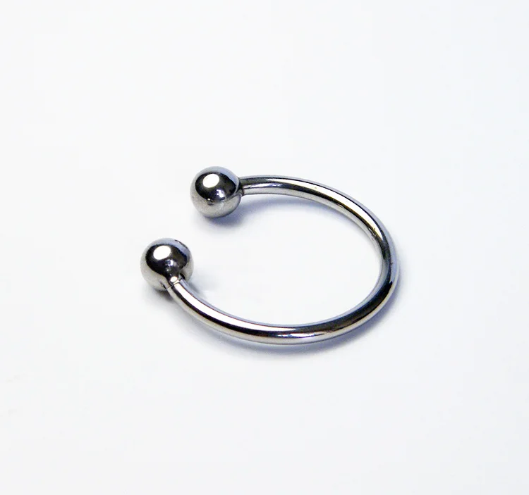 Double Beads Stainless Steel Cock Rings font b Dildo b font Ring Time Delay Penis Ring