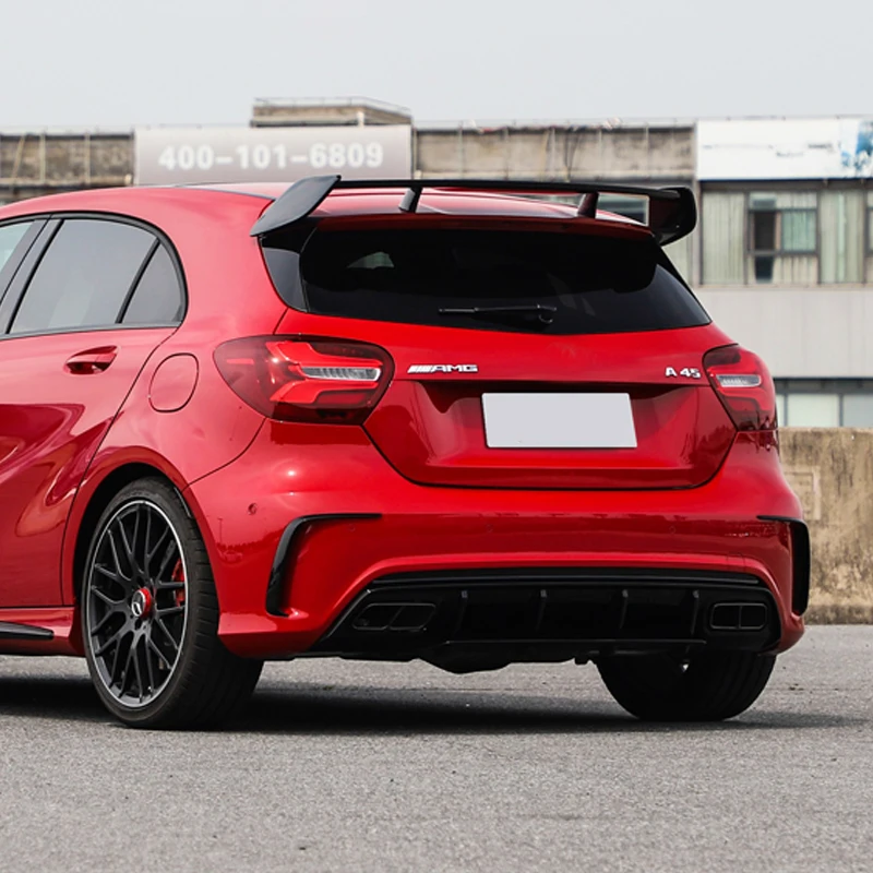 Для Mercedes Benz A класс W176 A160 A180 A200 A250 A45 AMG хэтчбек 5 дверей 2013- ABS пластмассовый задний спойлер крыло багажника Крышка