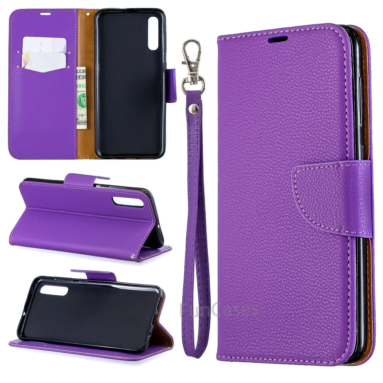 

Phone Case For Samsung Galaxy A50 Case Luxe Leather Flip Wallet Cover For Samsung A50 A 50 Phone Bag Case Galaxy A50 Coque