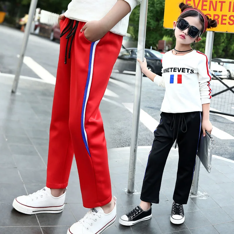 Kids Sweatpants for Girls 2017 New Spring Autumn Sport Trousers with