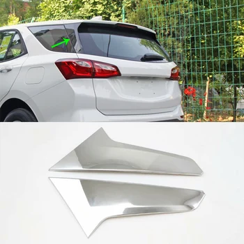

Rear Window Car Exterior Accessories ABS Chrome Side Triangle Corner Cover Trim For Chevrolet Equinox 2017 Car-styling