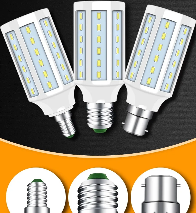 E27 E14 B22 E40 LED белый теплый желтый свет высокой мощности для спальни гостиной