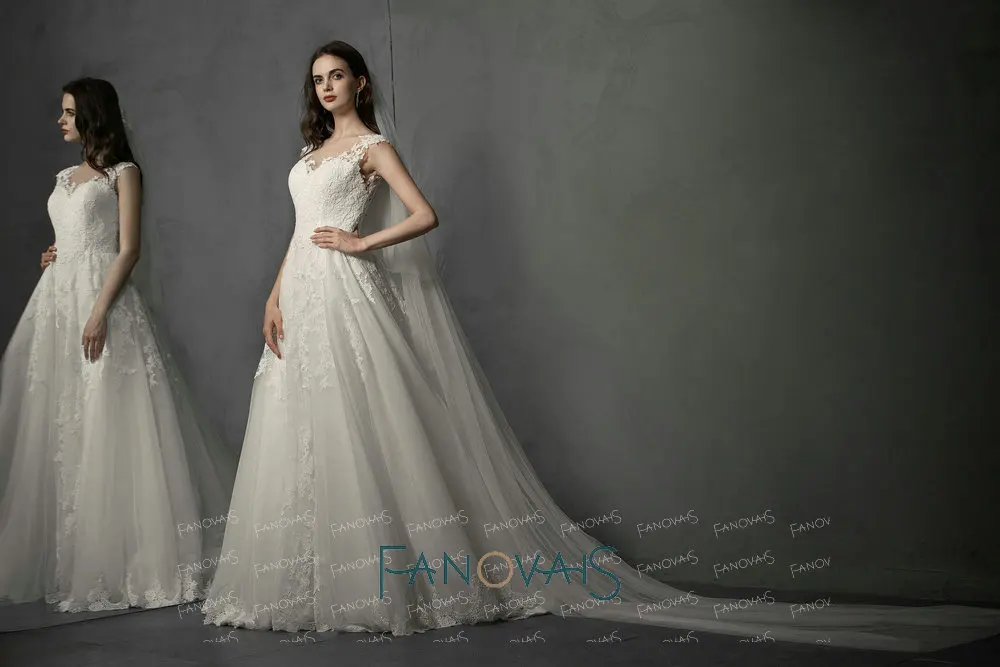 Элегантное кружевное свадебное платье длинное 2019 Vestido de Novia Свадебные платья Robe de Mariee Trouwjurk abito da sposa