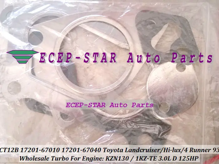 CT12B 17201-67010 17201-67040 TOYOTA LANDCRUISER HI-LUX 4 Runner 1993 3.0L Turbocharger 