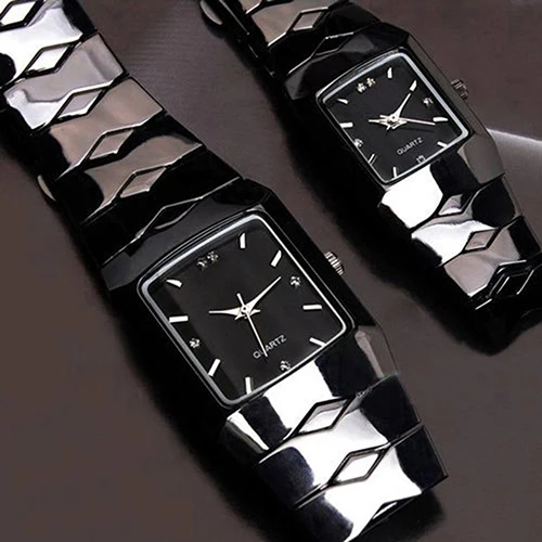 

Hot Sales Full Stainless Steel Black Luxury Classic Couple Watches Quartz Wrist Watch New Design 5D7D 6UFT