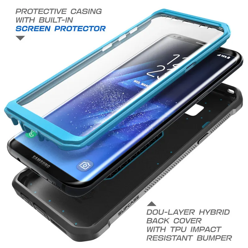 Capa protetora para samsung galaxy s8, 5.8