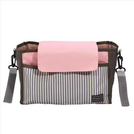 2 цвета подгузника Детские коляски организатор мешок висит детских подгузников, сумка для мамы, сумка-Органайзер, сумка для хранения детская коляска корзина термобутылка сумка - Цвет: pink