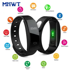 MNWT умный Браслет фитнес-трекер Bluetooth сна пульсометр часы спортивные водостойкий браслет для ios Android
