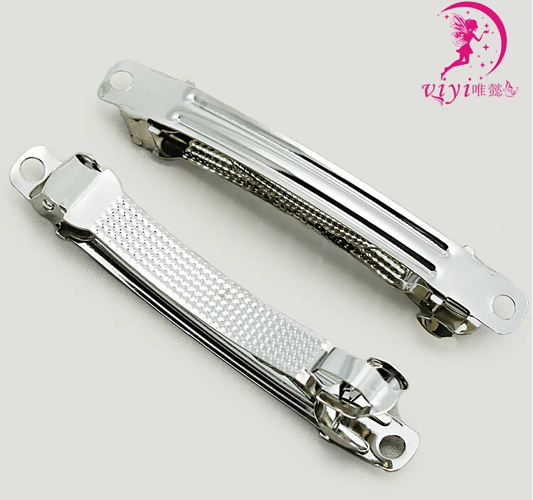 50Pcs Metal Three Clips Barrettes Size 6*0.9CM Hair Clips DIY Women