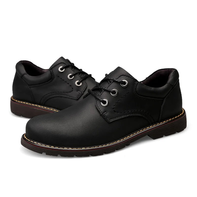 COOLVFATBO عارضة جودة بوط من الجلد الطبيعي الرجال رجالي أحذية الرجال الدكتور مارتينز حذاء رجالي حذاء امن للعمل زائد Size38-47