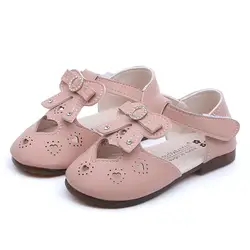 2019 новые сандалии для девочек с цветами детская модная обувь детские ходунки пляжные сандалии Летняя обувь маленьких детей Princepard