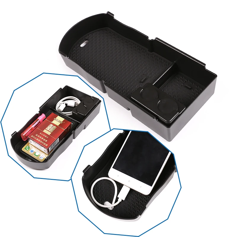 

For Toyota Prius 30 Series 2012-2015 Car Center Console Armrest Box Storage Box ABS Box Container