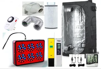 

Eco Complete Grow Room Indoor Hydroponic 80x80X160cm Apollo 6 Led Grow Light 270W Ventilation Greenhouse Grow Kit Set-up System