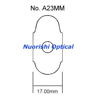 A23 1000 шт. хорошее качество объектив клейкой ленты окантовки шлифовальные блокирующие прокладки размеры 18 мм/21 мм/24 мм/17 мм Самые низкие цены на доставку - Цвет оправы: A23MM  17x30mm