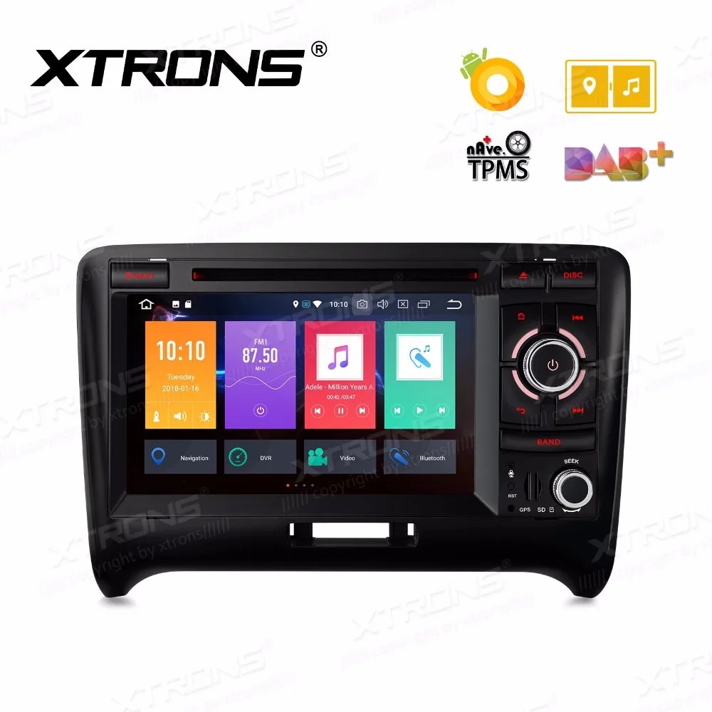 Discount 2 Din 7" Android 8.0 Octa Core Radio GPS Navigation Car DVD Player for Audi TT MK2 8J 2006 2007 2008 2009 2010 2011 2012 1