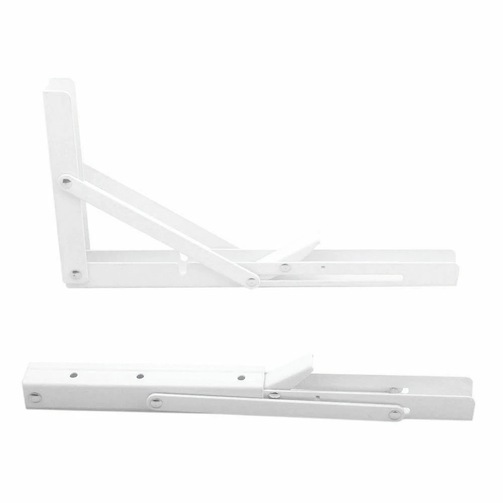 

2 Pieces Stainless Steel Table Bracket Wall Mounted Folding Shelf Bench Seat Bracket PAK55