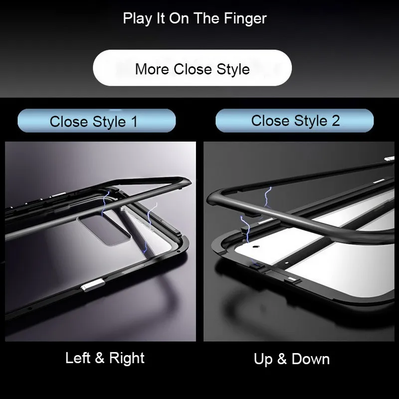 360 магнитный металлический чехол для samsung Galaxy S8 Plus S8+ чехол из закаленного стекла с магнитом для samsung S9 Plus Note 8 9 чехол