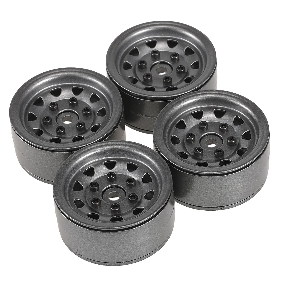 4pcs AUSTAR AX617GL 1.9 inch Metal Wheel Hub Rim Set RC Tiires Part for Axial SCX10 RC4WD D90 110 RC Rock Crawler Car Vehicle (12)