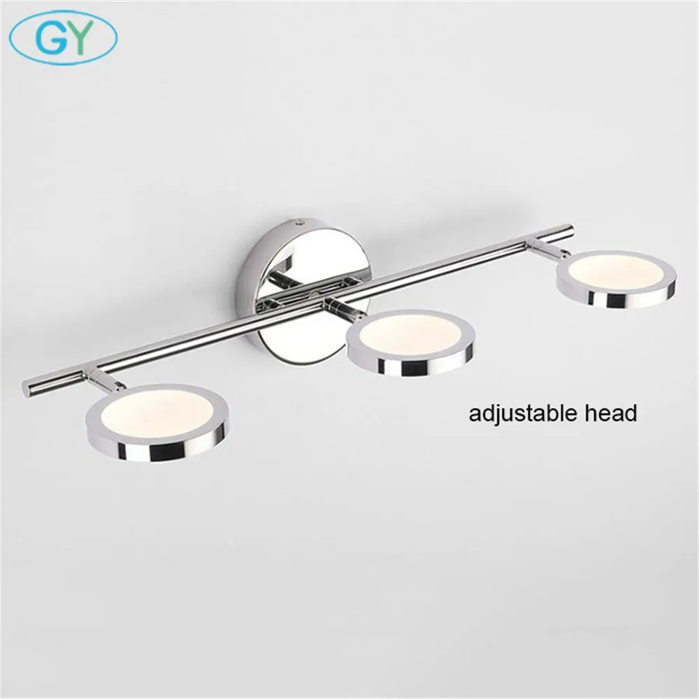 2019 جديد الفولاذ خزنة من الصلب مرآة ضوء 8 W 12 W 16 W led مصباح الحمام washroom هل جدار ضوء الحديث الحد الأدنى الغرور أضواء